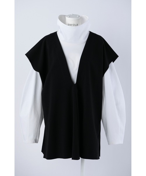 ENFOLD（エンフォルド）の「ダブルクロス カットレイヤープルオーバー