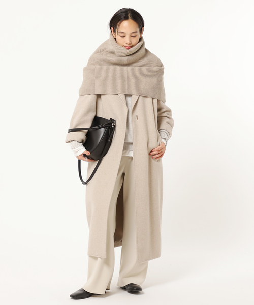 AP STUDIO（エーピーストゥディオ）の「リブニットケープ（マフラー