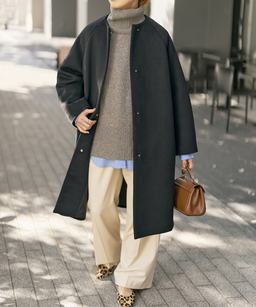 セール】S160ビーバーノーカラーコート（ノーカラーコート）｜Spick