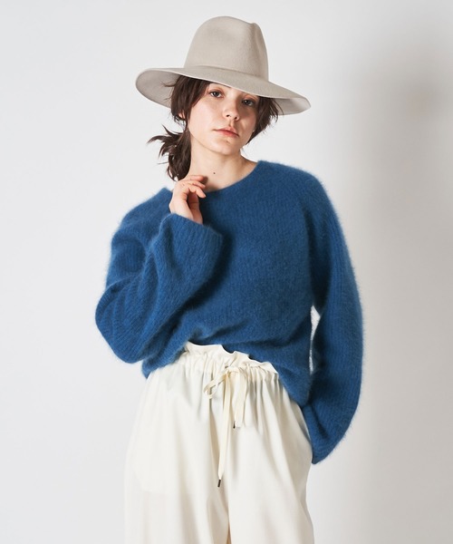 Whim Gazette（ウィムガゼット）の「ファーニット畦クルーネックプル