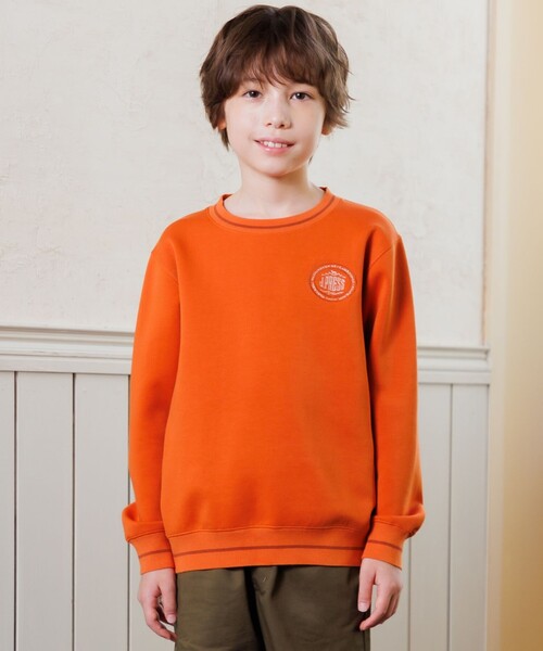 セール】【140-170cm】ダンボール ロゴエンブロイダリー トレーナー