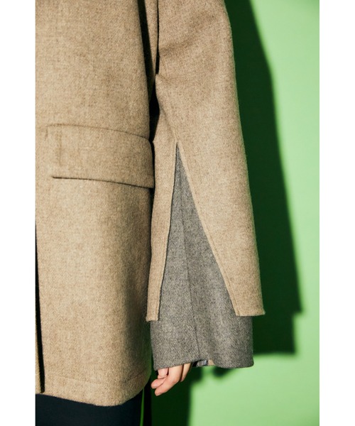 ENFOLD（エンフォルド）の「メルトン スクエアカラーBOXコート（その他