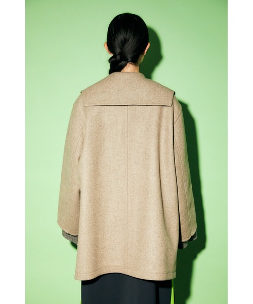 ENFOLD（エンフォルド）の「メルトン スクエアカラーBOXコート（その他