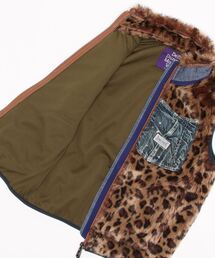 DENIM DUNGAREE（デニムダンガリー）の「ヒョウ柄ボア ベスト（その他