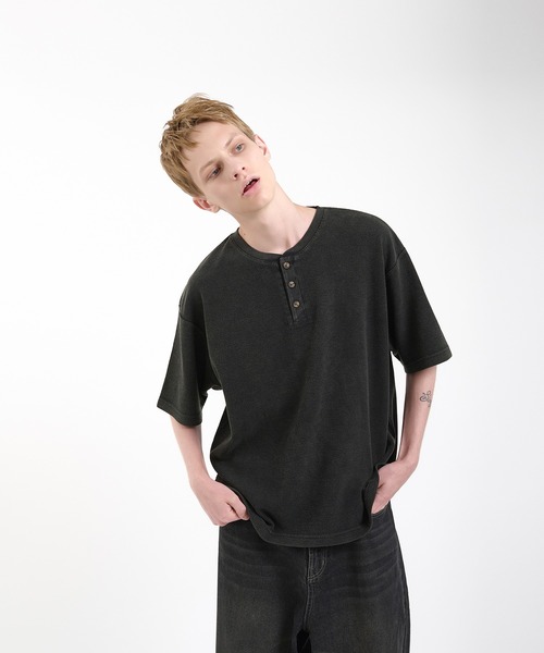 thermal henry neck T‐shirt/サーマルヘンリーネックTシャツ（Tシャツ