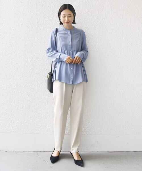 セール】【WEB限定】〈手洗い可能〉ストレッチ ジョーゼット プリーツ