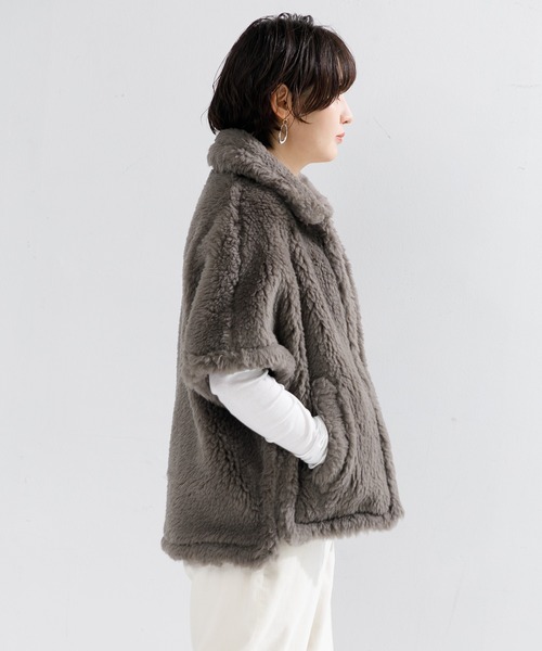 TICCA（ティッカ）の「TICCA WOOLファーポンチョ（ポンチョ）」 - WEAR
