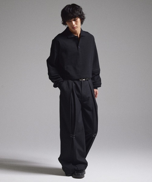 GRANCY】Pierced Tuck Slacks / ピアスデザインタックスラックス