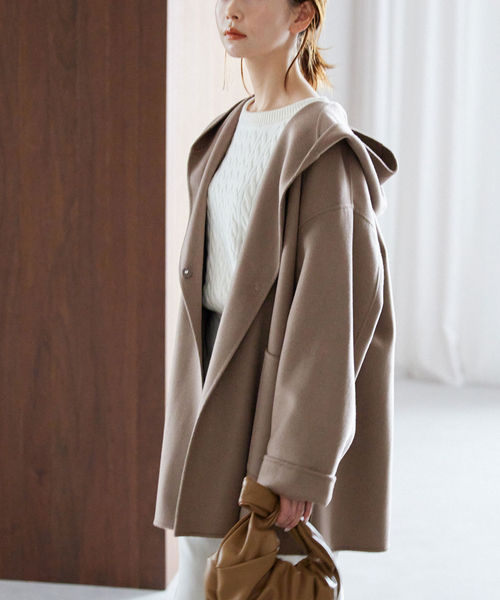 SLOBE IENA（スローブイエナ）の「HAMILTONダブルフェイスフードコート