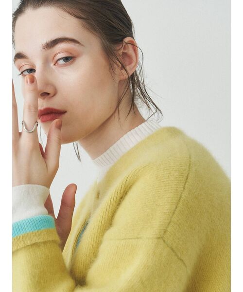 ELENDEEK（エレンディーク）の「ラクーンミックスダブルカーディガン