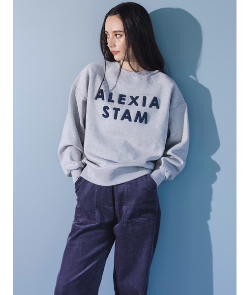 ALEXIA STAM（アリシアスタン）の「Chenille Logo Sweatshirt/刺繍ロゴ