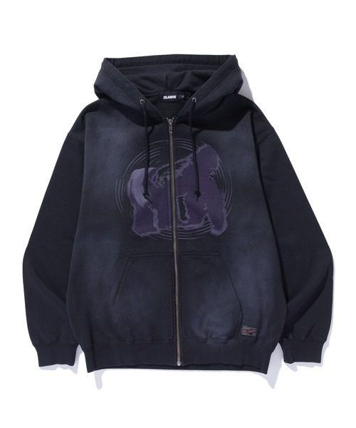 XLARGE（エクストララージ）の「SPRAY PROCESSED ZIP HOODED