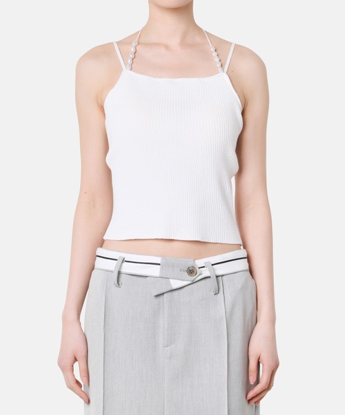 LE CIEL BLEU（ルシェルブルー）の「パールニットキャミソール / Pearl