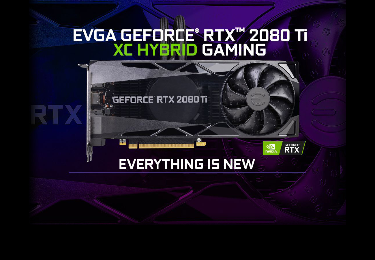EVGA GeForce RTX 2080 Ti XC HYBRID GAMING, 11G-P4-2384-KR, 11GB