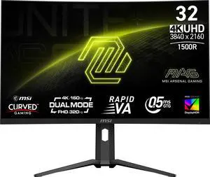 MSI MAG 321CUP 31.5” 4K UHD Curved Gaming Monitor – 160Hz, 1ms