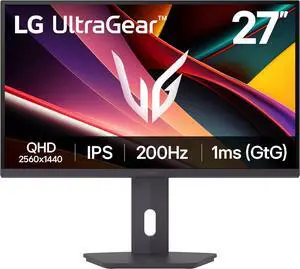 LG 27 inch UltraGear IPS QHD 1440p 200Hz 1ms AMD FreeSync Premium