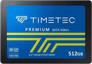 Timetec 512GB 2.5 Inch SATA III 3D NAND Internal Solid State Drive