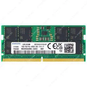 Samsung 16GB PC5-38400 DDR5 4800 MHz SODIMM Laptop Memory RAM