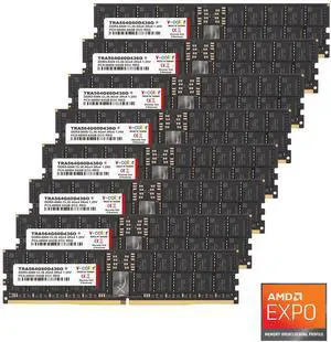 V-COLOR DDR5 256GB (64GBx4) 6000MHz CL34 4Gx4 2Rx4 OC R-DIMM