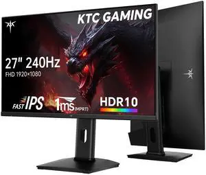 KTC 24.5 inch 400Hz 240Hz Gaming Monitor | Fast IPS 1ms | FHD