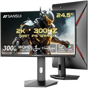 Amzfast 27 inch 1440P 200Hz/180Hz White Gaming Monitor, WQHD (2560