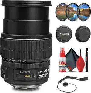 Canon EF-S 15-85mm f/3.5-5.6 IS USM Lens with 64GB Extreme Pro
