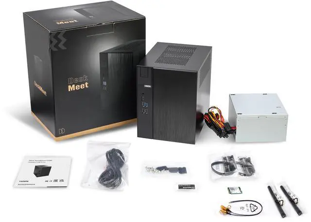 ASRock DESKMEET X300 Mini PC Barebone System AMD X300 DisplayPort