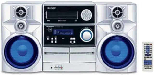 SHARP CD/Cassette/MP3/Radio 5-Disc Changer Mini Audio System CD
