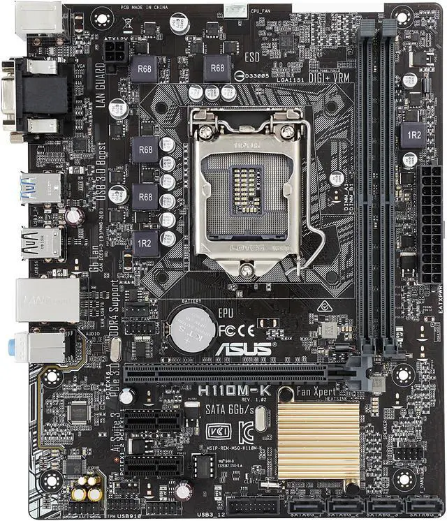 ASUS H110M-K LGA 1151 Micro ATX Intel Motherboard - Newegg.ca