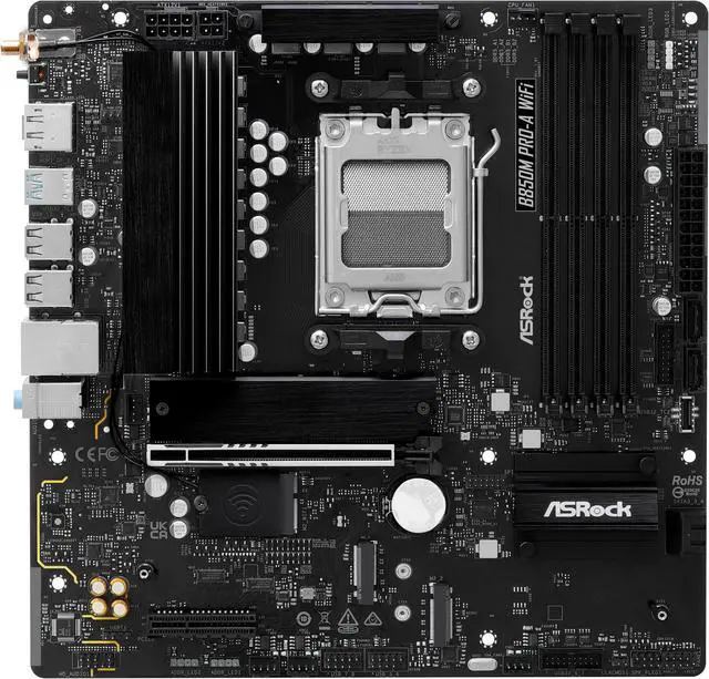 ASRock B850M PRO-A WIFI AM5 Micro ATX Motherboard - Newegg.ca
