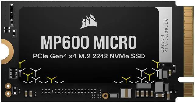 Corsair MP600 MICRO M.2 2242 key M, single sided 1TB PCIe Gen 4.0