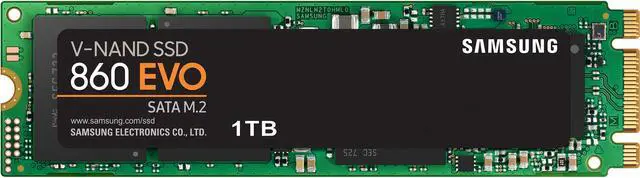 SAMSUNG 860 EVO Series M.2 2280 1TB SATA III V-NAND 3-bit MLC