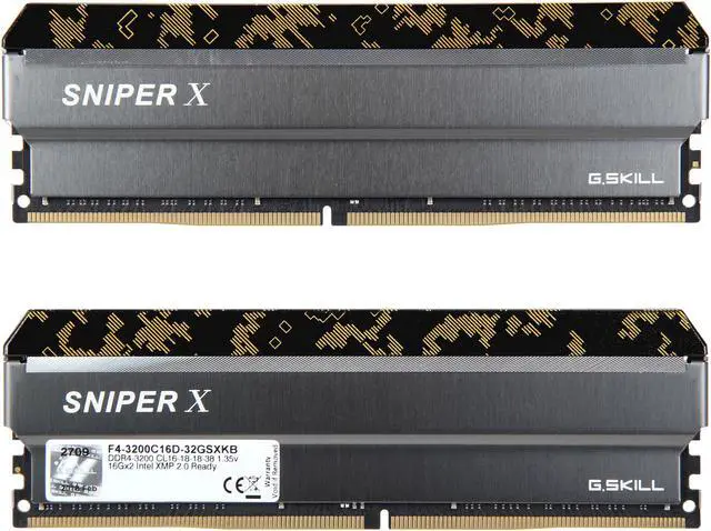 G.SKILL Sniper X Series 32GB (2 x 16GB) DDR4 3200 (PC4 25600