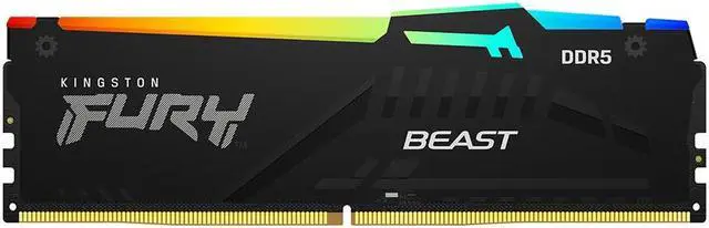 Kingston Fury Beast RGB 16GB DDR5 5200 (PC5 41600) Memory (Desktop