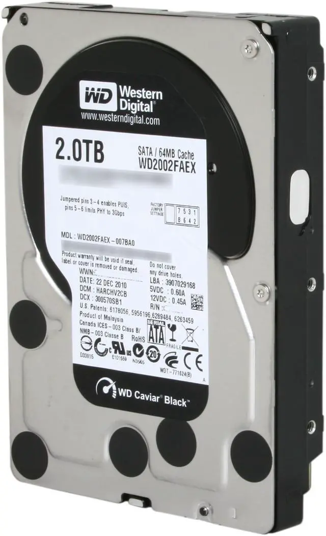 Western Digital Black 2TB 7200 RPM 3.5