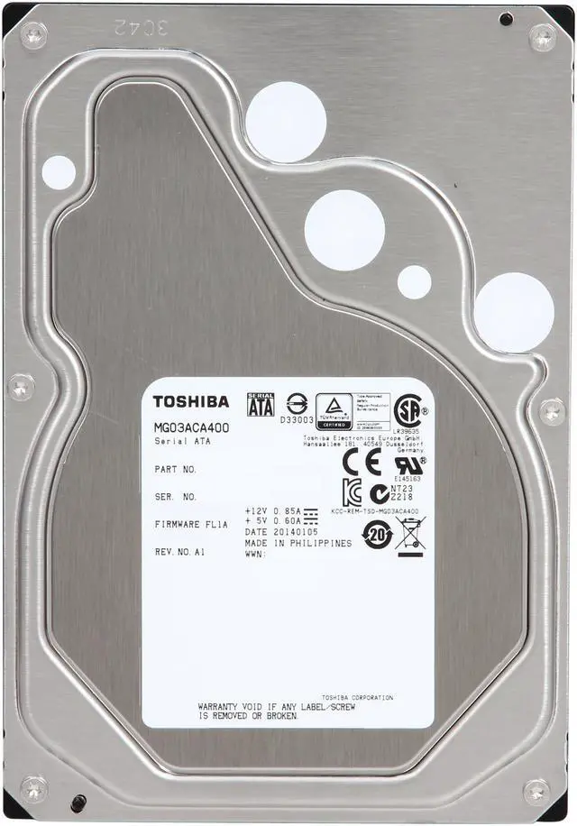 TOSHIBA 4TB 7200 RPM 3.5