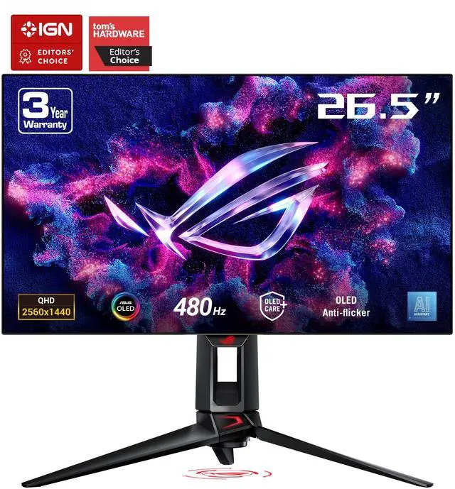 ASUS ROG Swift OLED 27” 1440P Gaming Monitor (PG27AQDP) - QHD