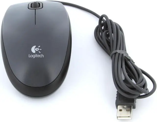 Logitech M100 Wired Ambidextrous 3-Buttons USB Mouse with 1000 DPI