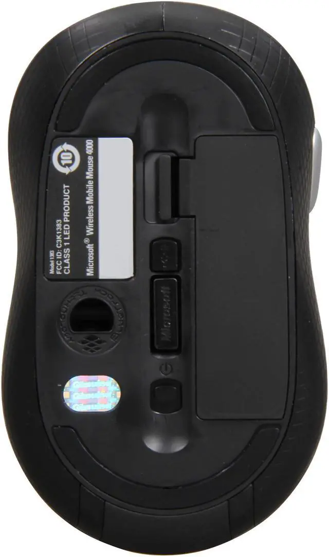 Microsoft Wireless Mobile Mouse 4000 for Business Black 4 Buttons