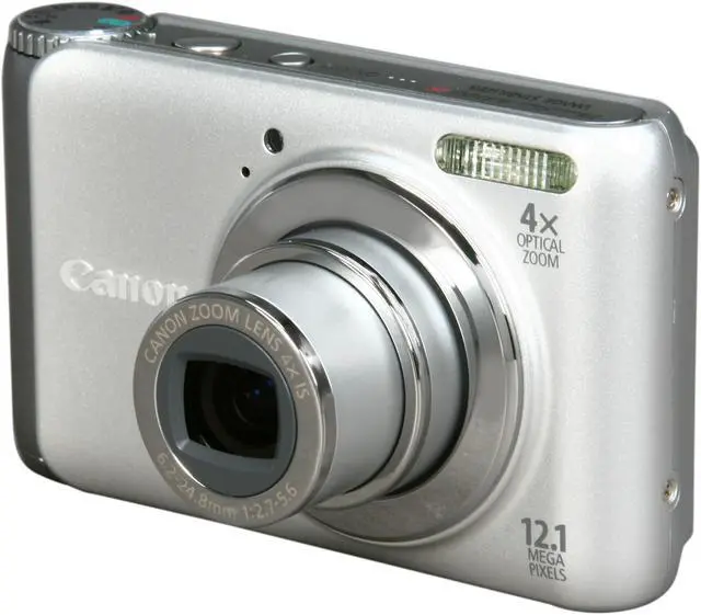 Canon PowerShot A3100 IS Silver 12.1 MP Digital Camera - Newegg.com