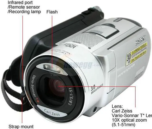 SONY DCR-SR100 HDD/Flash Memory Camcorder - Newegg.com