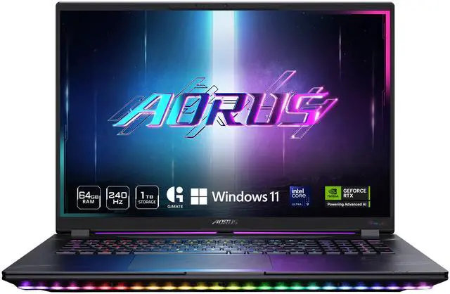 GIGABYTE AORUS MASTER 18 Gaming Laptop - 240Hz 2560x1600 Mini-LED