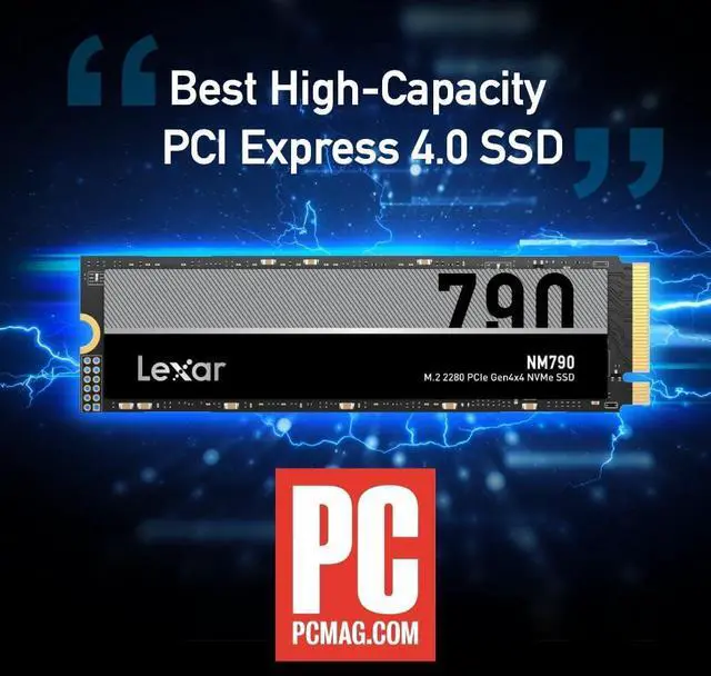 Lexar 1TB NM790 SSD PCIe Gen4 NVMe M.2 2280 Internal Solid State