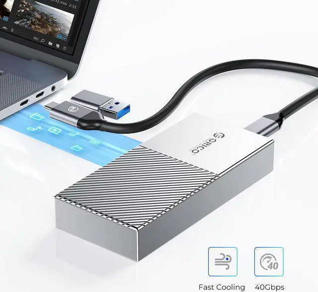 ORICO M.2 NVME SSD Enclosure USB4.0 40Gbps PCIe3.0x4 USB Type-C