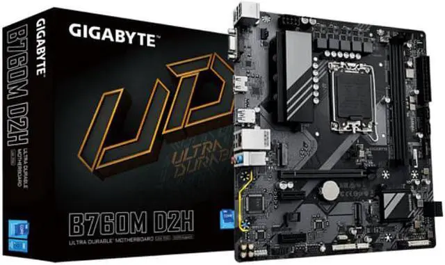 GIGABYTE B760M D2H LGA 1700 Intel B760 M-ATX Motherboard With DDR5