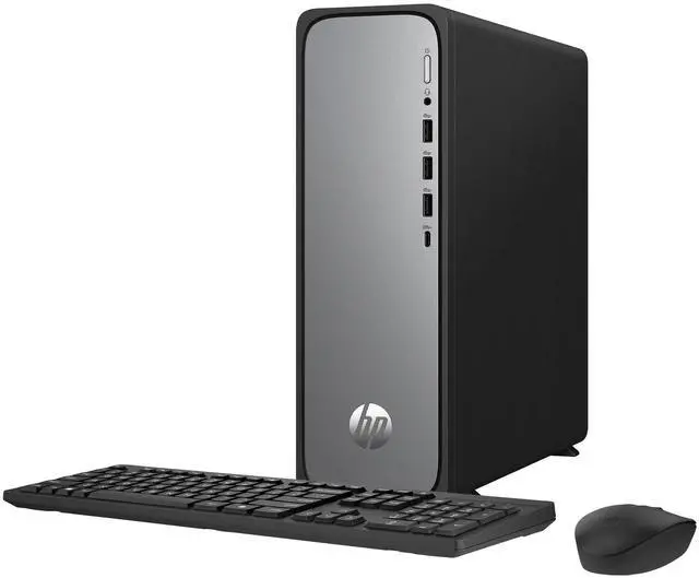 Refurbished: HP S03-000 OmniDesk Slim Desktop PC, i3-14100, 8GB