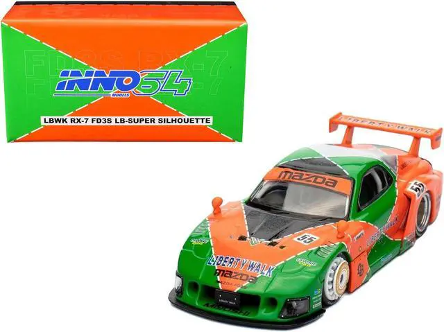 Mazda RX7 (FD3S) LB-Super-Silhouette #55 Green & Orange w/Graphics