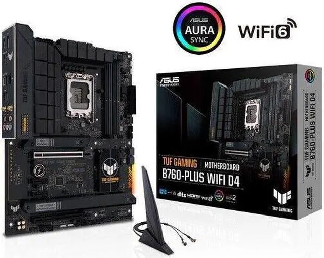 ASUS TUF GAMING B760-PLUS WIFI D4 LGA1700 ATX Motherboard DDR4