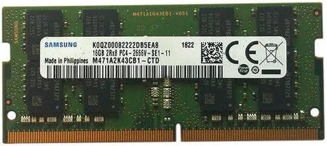 Samsung 16GB DDR4 2666 260 Pin SODIMM Memory Module M471A2K43CB1