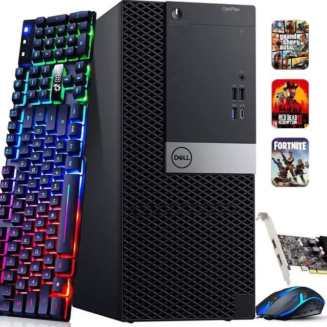 Refurbished: Dell Optiplex 5040 Tower Gaming PC Desktop Computer
